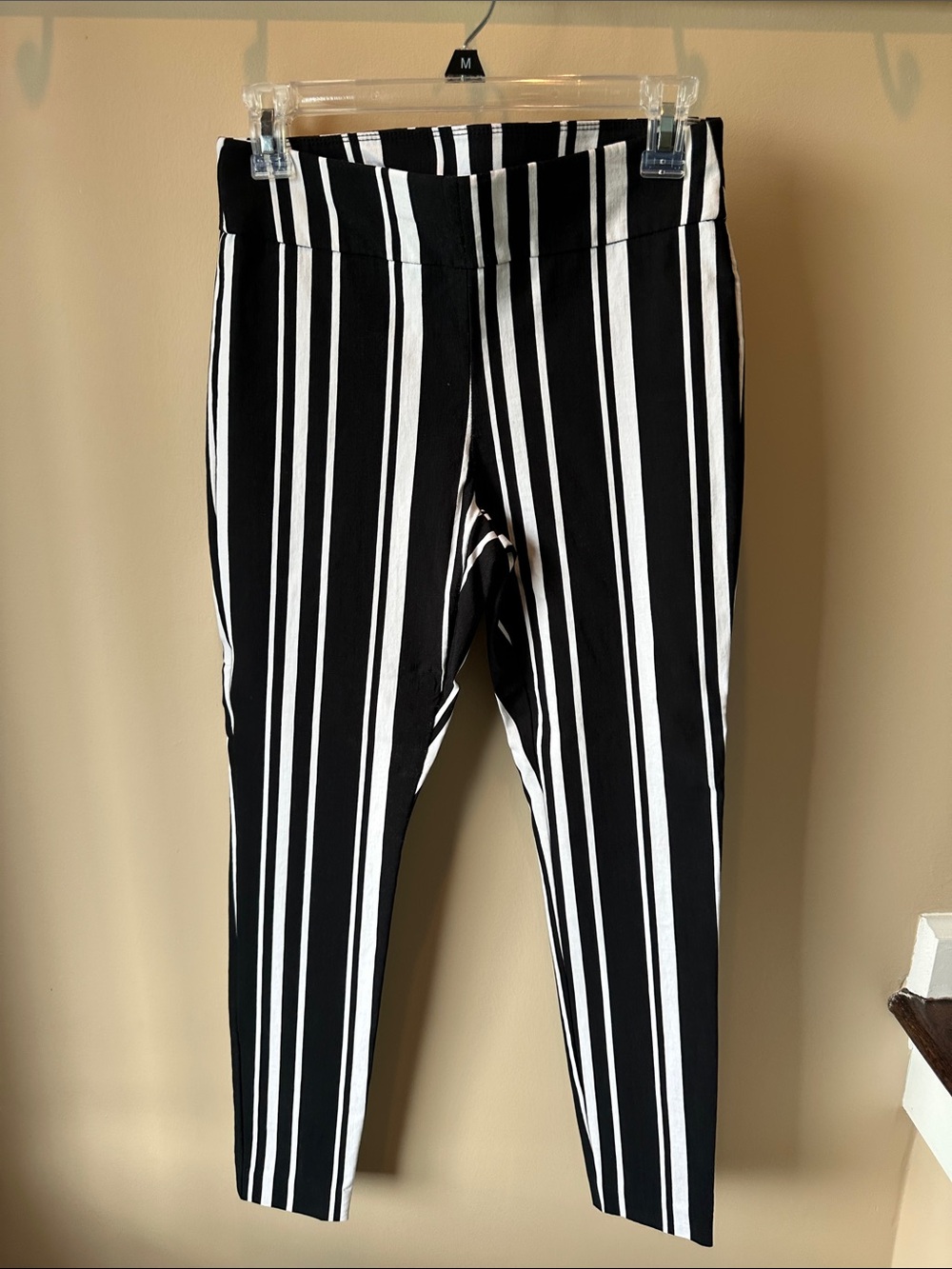 INC International Concepts Black and White Striped Skirt